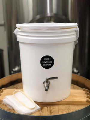COMPLETE 5 GALLON KIT: SCOBY, PRO VIDEOS, PRO SUPPORT, FIVE (5) GALLON STARTER KIT and GUARANTEE to Make Kombucha At Home